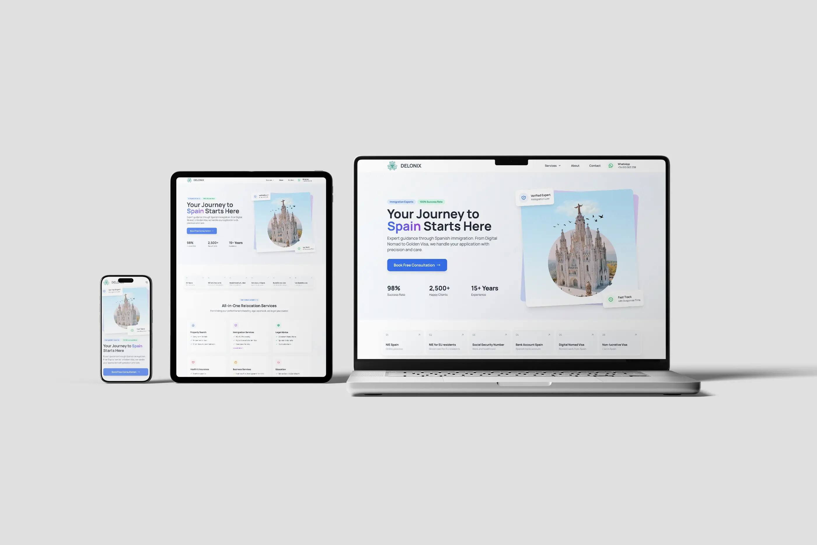 Developing a Website for an Immigration Consulting Agency in Barcelona