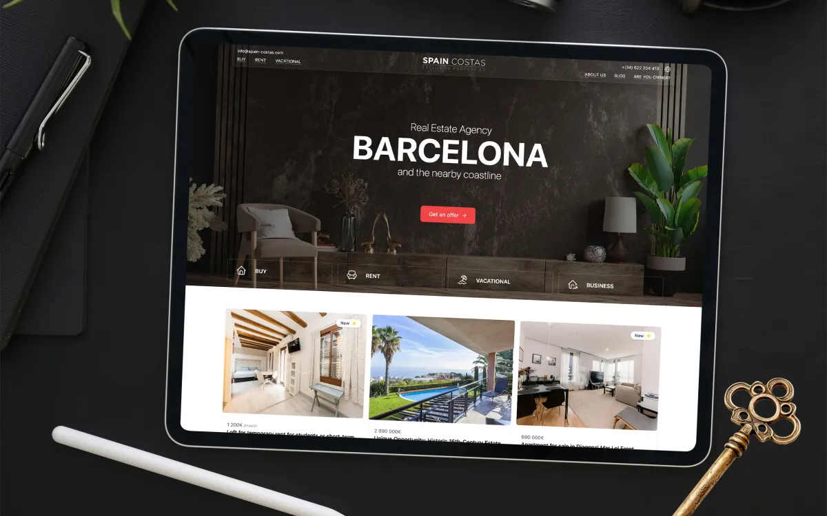 Real Estate Website Development Spain Costas