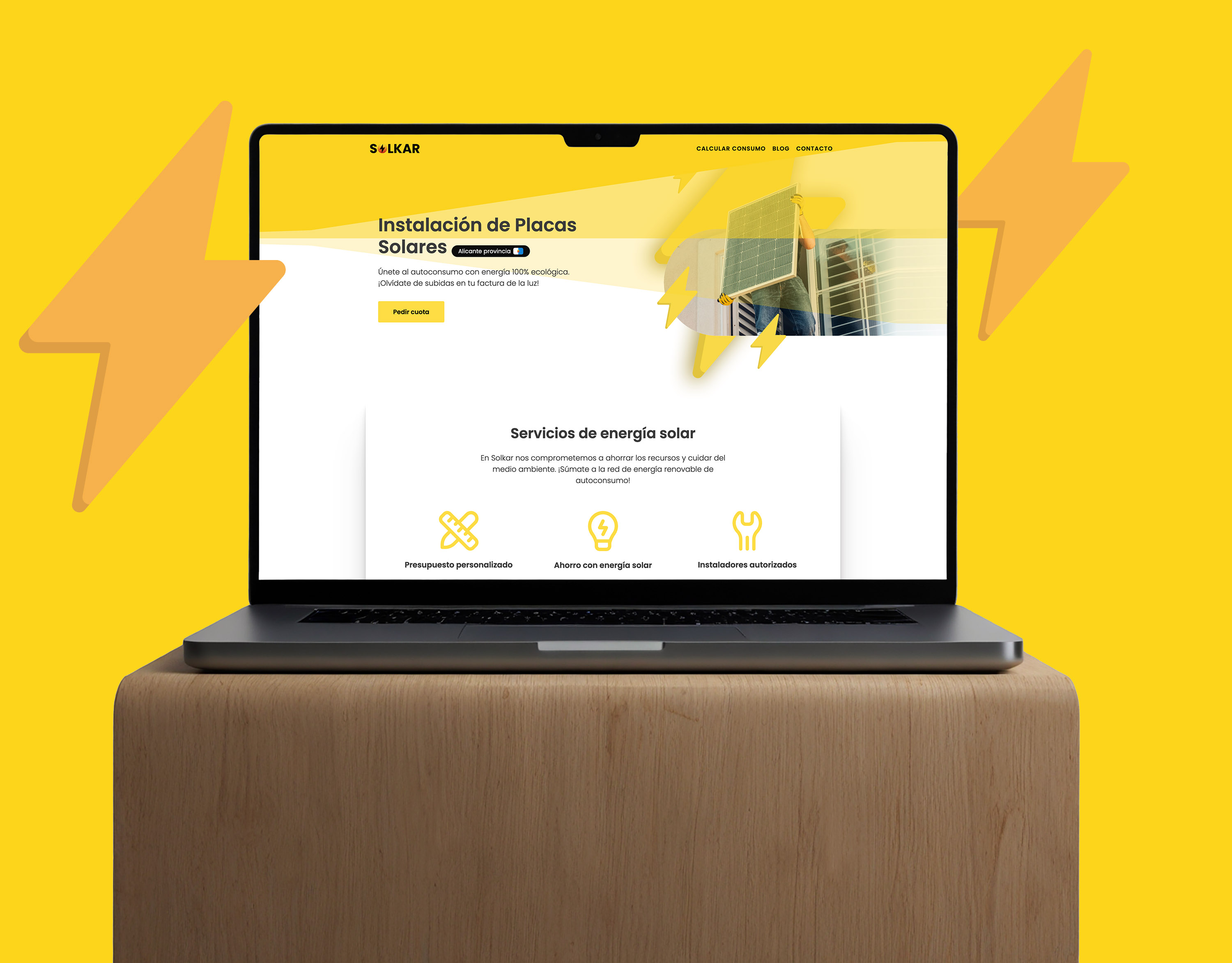 Website Design for Solar Panel Installation Service