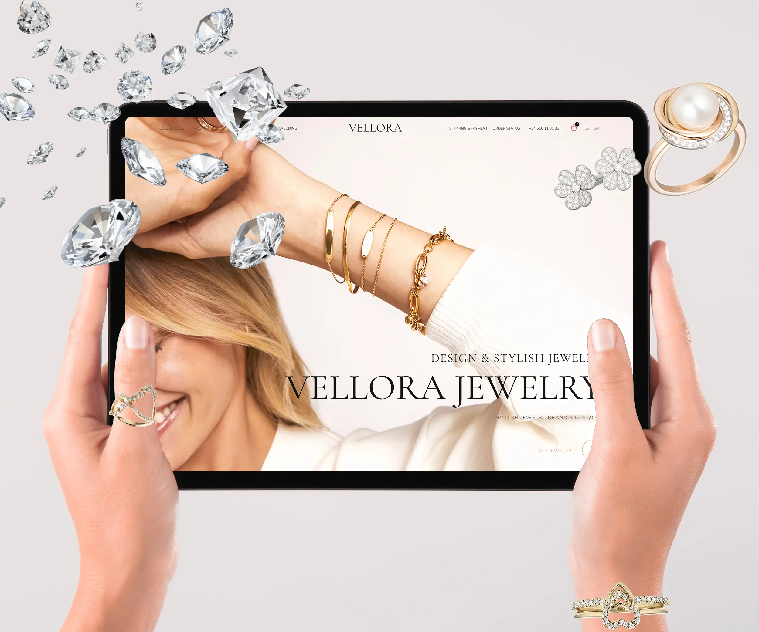 Разработка интернет магазина ювелирного бренда