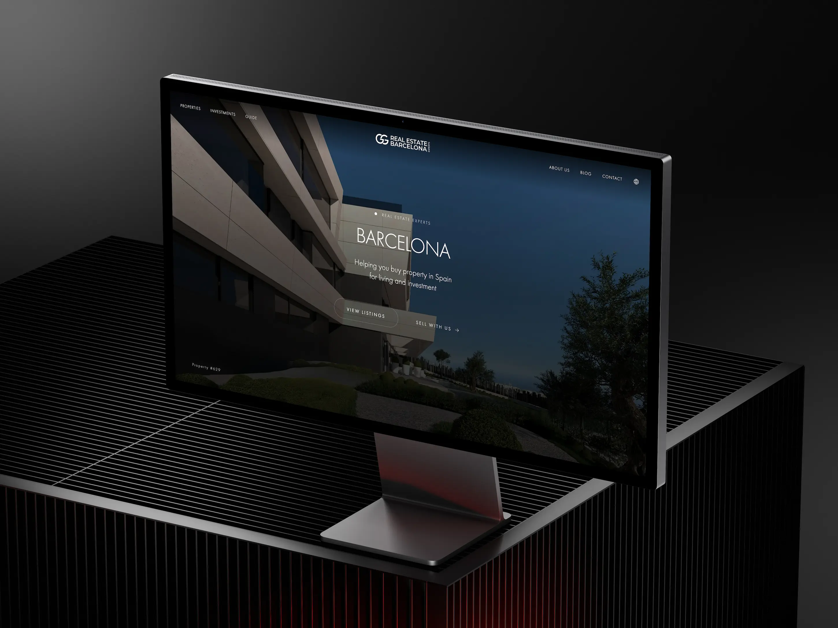 Web Design for a Real Estate Website in Barcelona