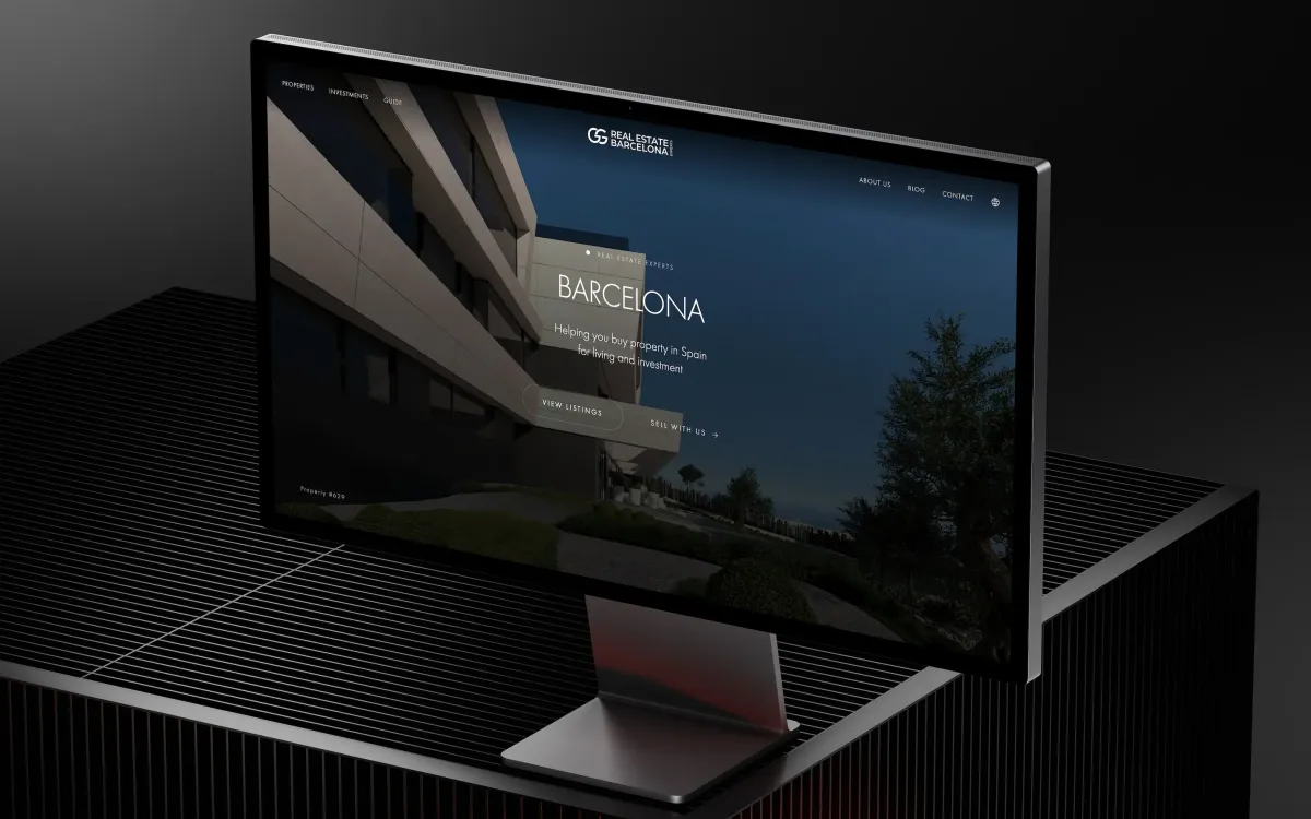 Web Design for a Real Estate Website in Barcelona